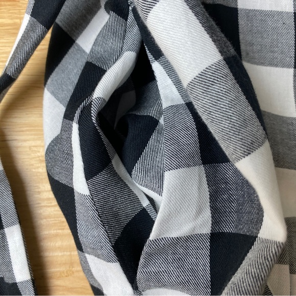 CITY CHIC 'Check It' Black White Check Print Belted Midi Dress Plus Size XL 22 - Picture 10 of 12